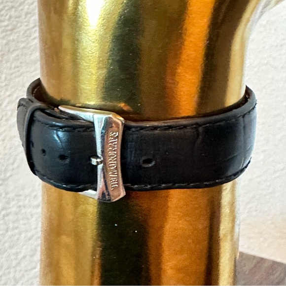 Raymond Weil Toccata Black Dial Black Leather Men's Quartz Watch 5569 X 124864 - Picture 10 of 13